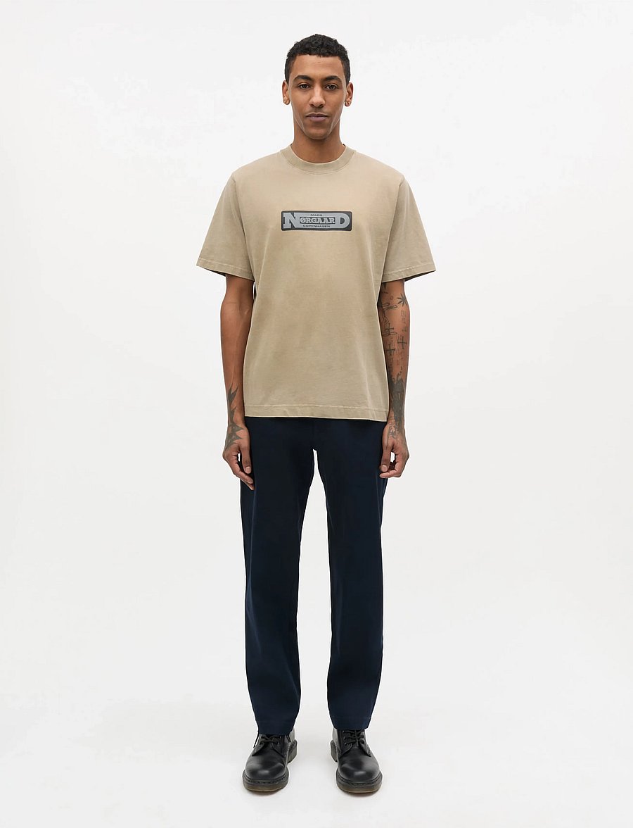 Mads Nørgaard - Cotton Jersey Print Frode Tee - lühikeste varrukatega t-särgid - overland trek - 0