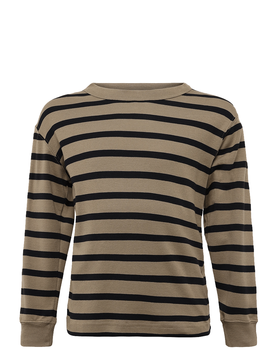 Mads Nørgaard - Klassik Rib Elliot LS Tee - langärmelig - overland trek/black - 0
