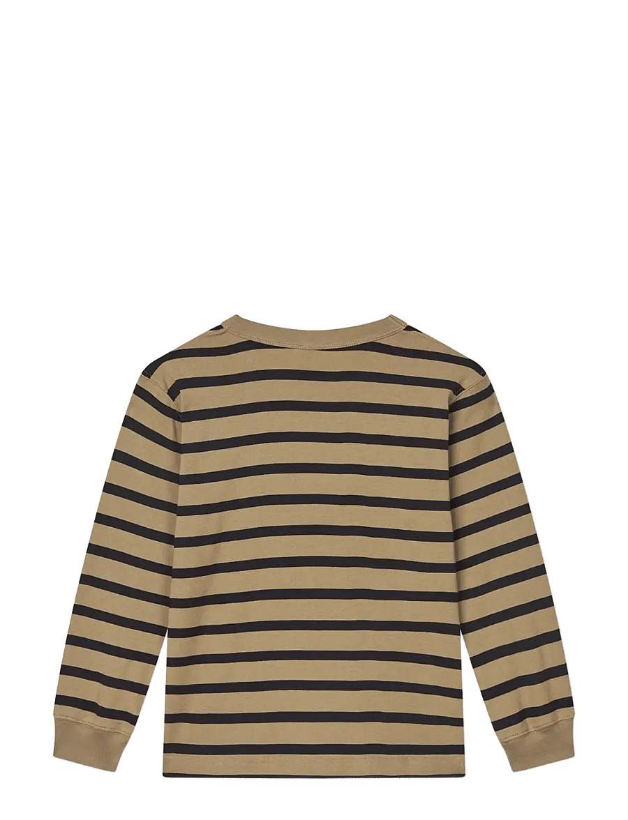 Mads Nørgaard - Klassik Rib Elliot LS Tee - pikkade varrukatega t-särgid - overland trek/black - 0
