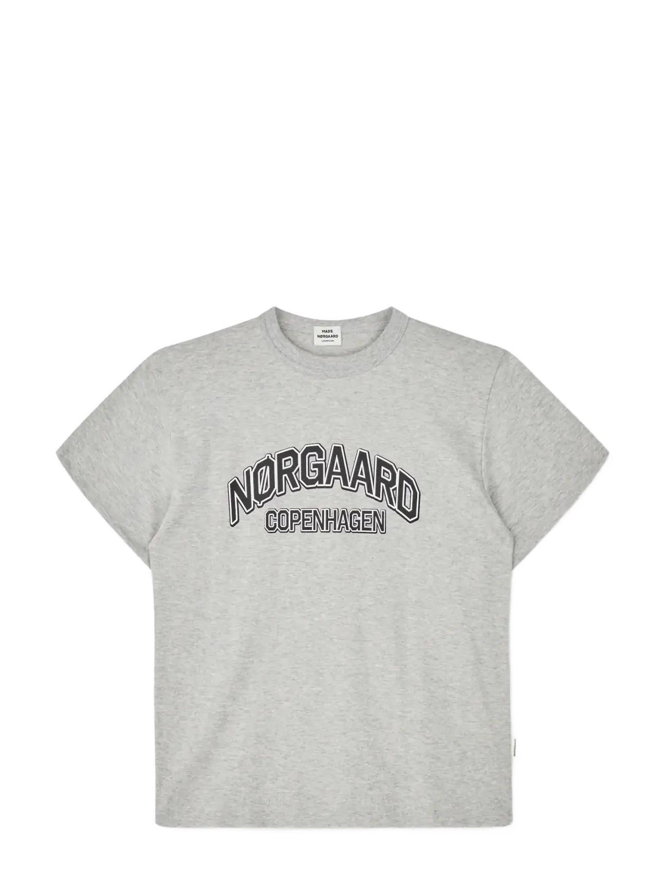 Mads Nørgaard Dry Single Tristi Tee - Toppar & T-shirts - MID GREY MELANGE / grey