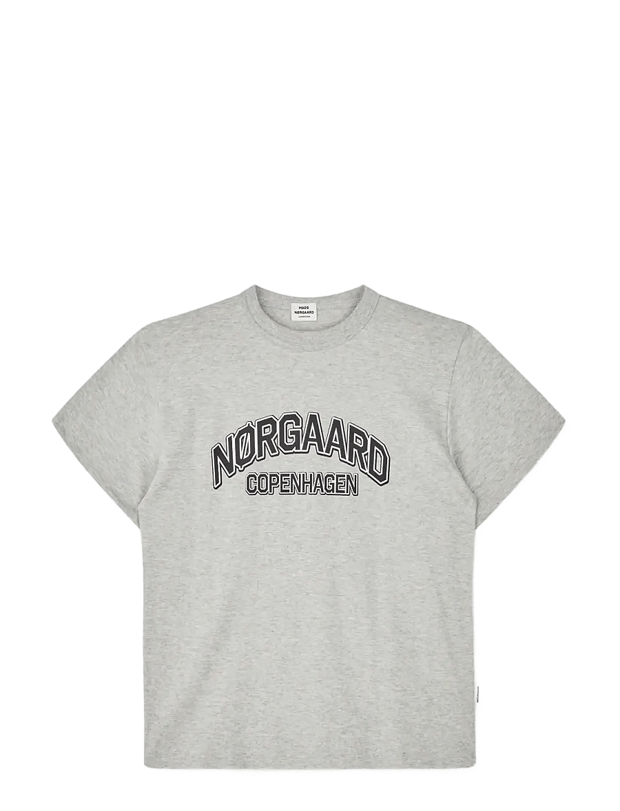Mads Nørgaard - Dry Single Tristi Tee - mid grey melange - 0