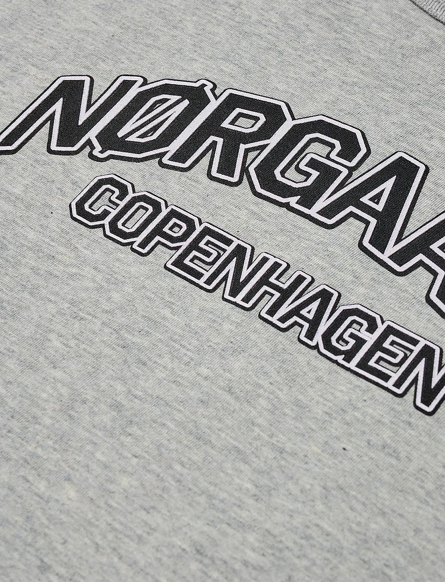 Mads Nørgaard - Dry Single Tristi Tee - mid grey melange - 2