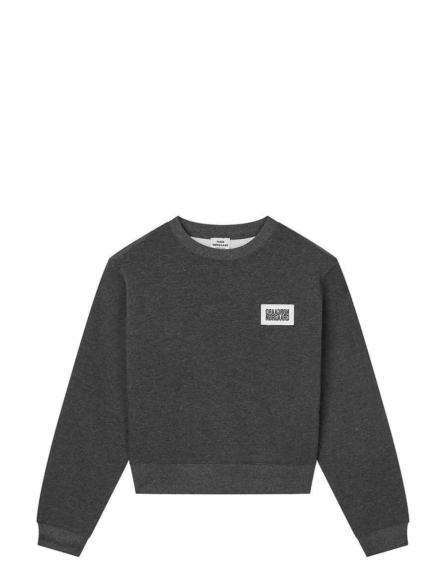 Mads Nørgaard - Standard Tami Sweatshirt - sweatshirts - dark grey melange - 0