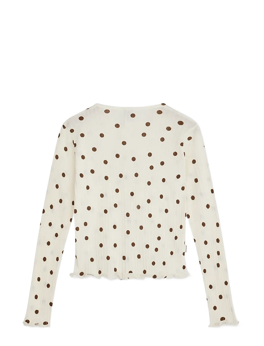 Mads Nørgaard - Pointella Casandrina Cardigan AOP - cardigans - vanilla ice/cocoa - 1