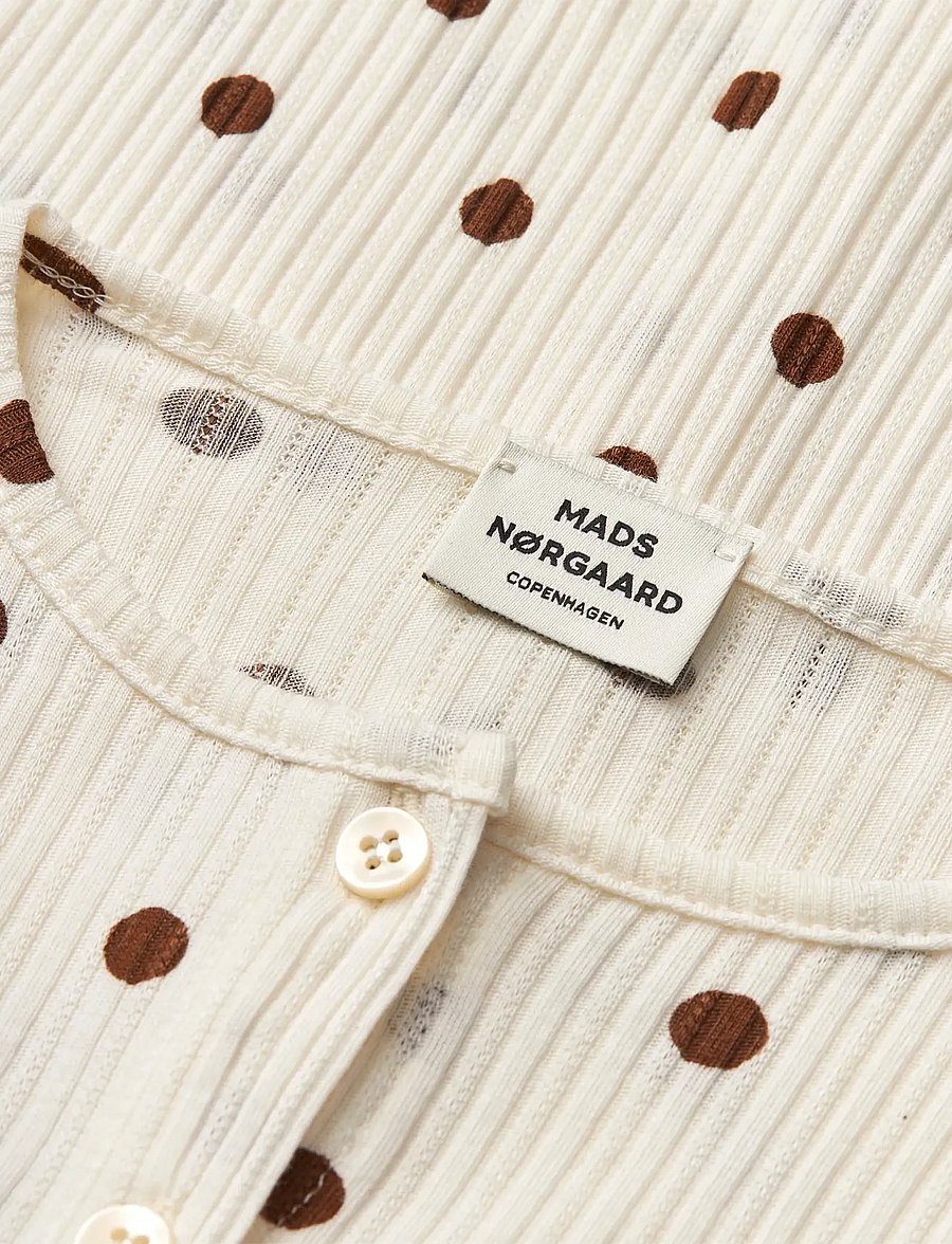 Mads Nørgaard - Pointella Casandrina Cardigan AOP - cardigans - vanilla ice/cocoa - 2
