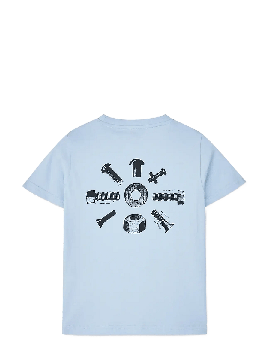 Mads Nørgaard - Printed Tee Thorlino Hardware Tee - lühikeste varrukatega t-särgid - cashmere blue - 1