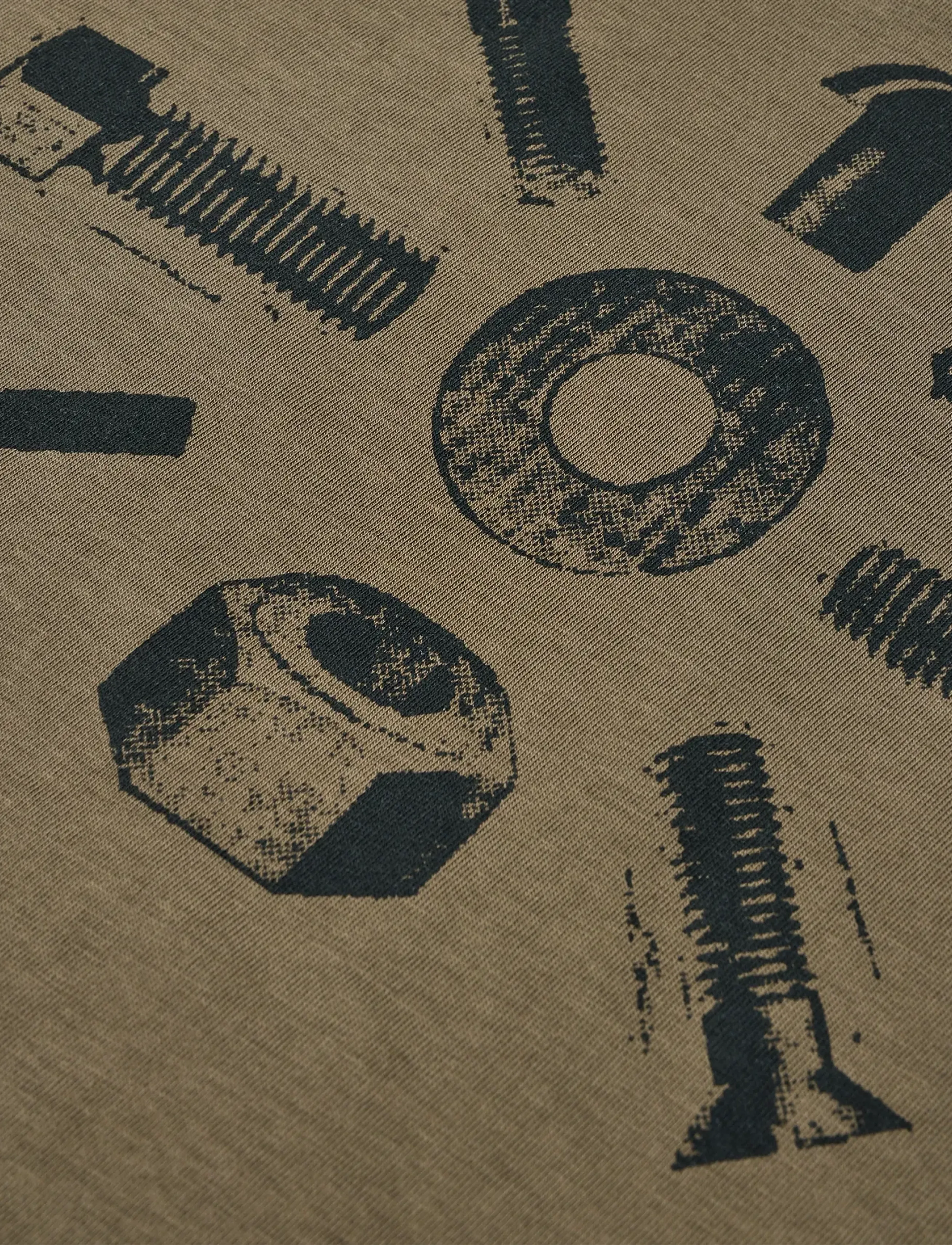 Mads Nørgaard - Printed Tee Thorlino Hardware Tee - kurzärmelige - tarmac - 2