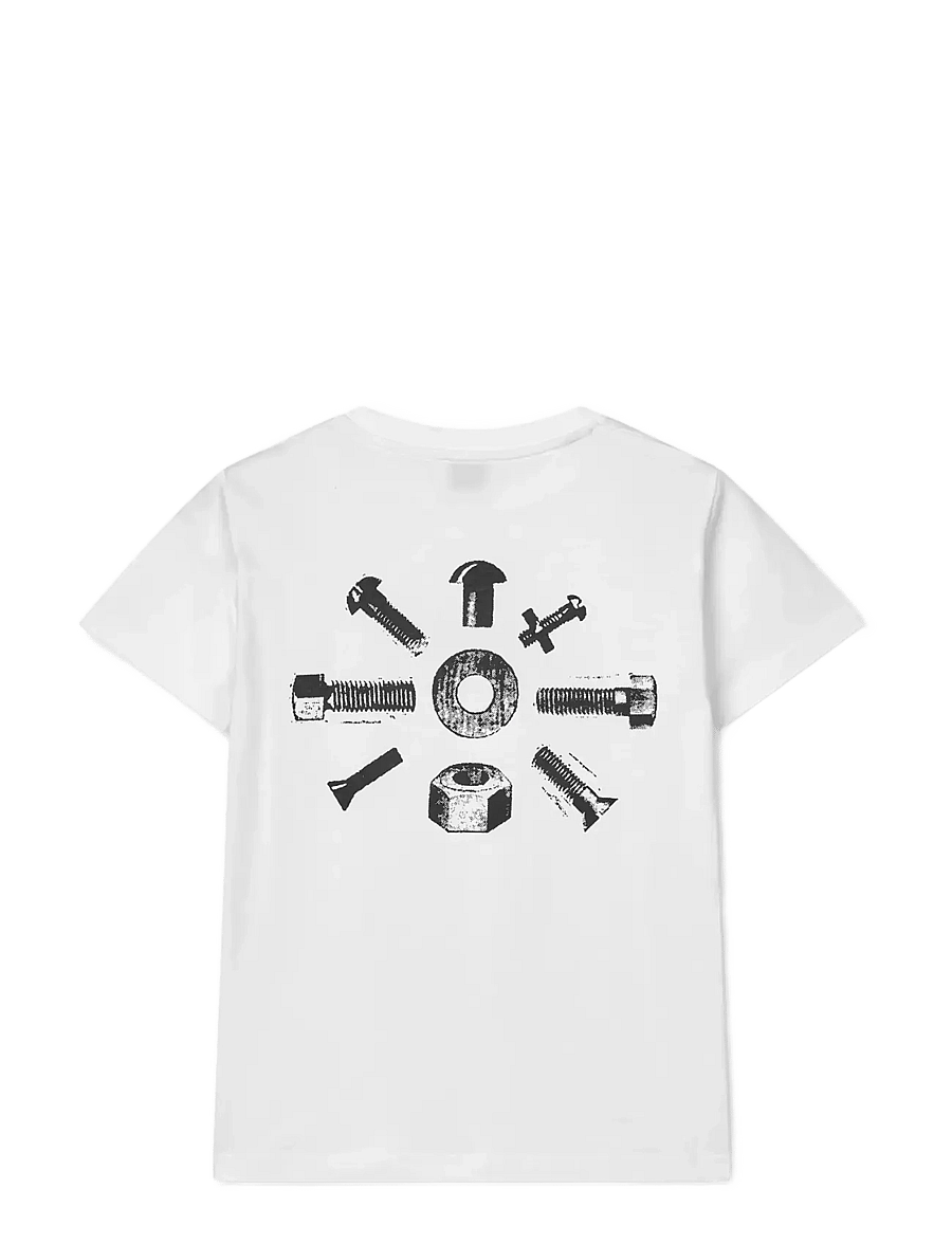 Mads Nørgaard - Printed Tee Thorlino Hardware Tee - lühikeste varrukatega t-särgid - white - 1