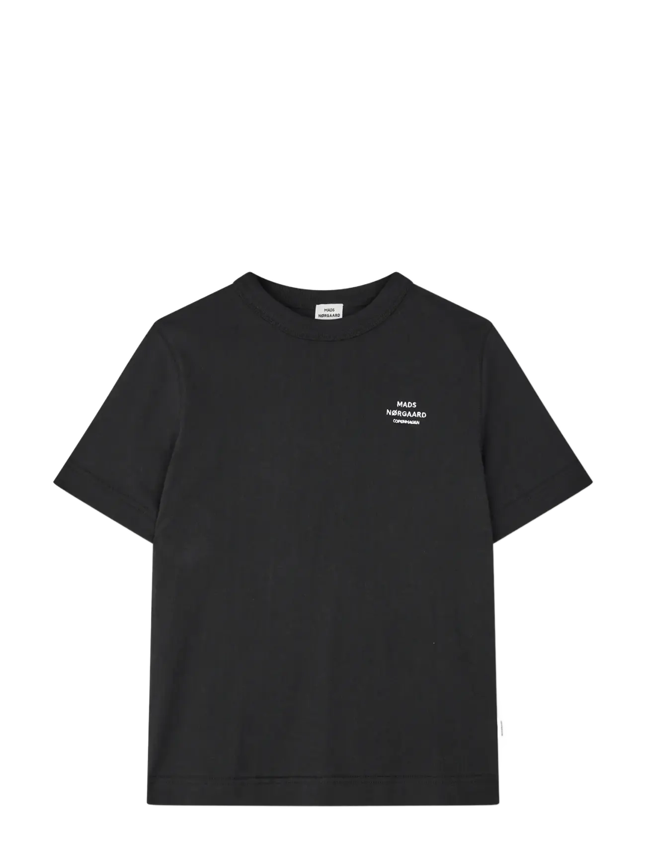 Mads Nørgaard Cotton Jersey Theo Tee - Kurzärmelige - BLACK / black