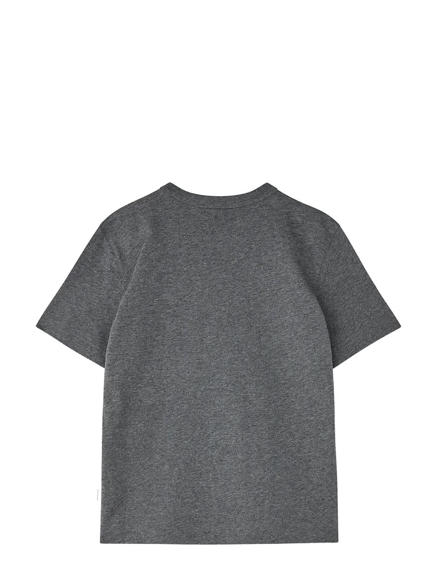 Mads Nørgaard - Cotton Jersey Theo Tee - lühikeste varrukatega t-särgid - dark grey melange - 1