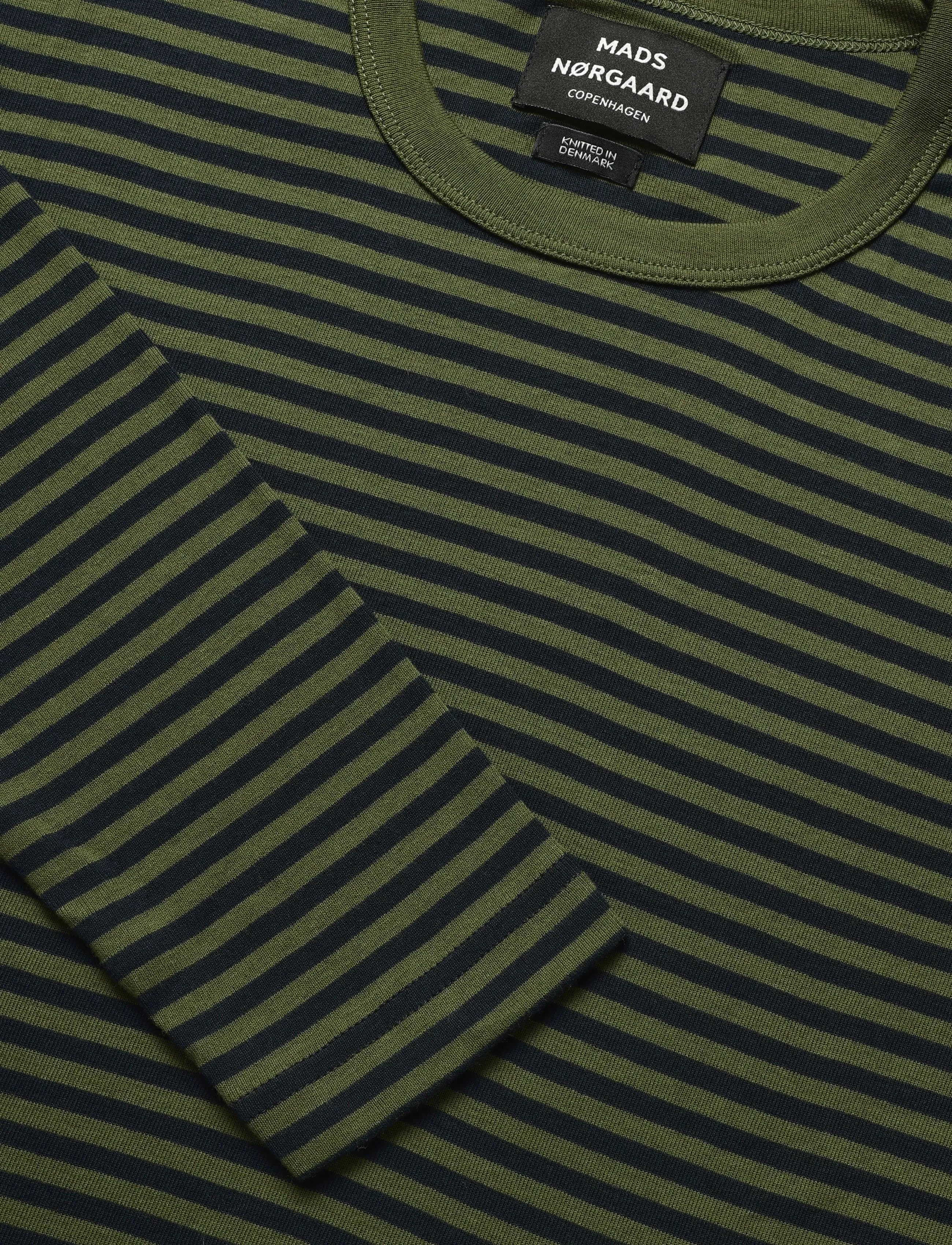 Mads Nørgaard - Duo Rib Tobias Tee LS - langärmelige t-shirts - sky captain/tarmac - 2