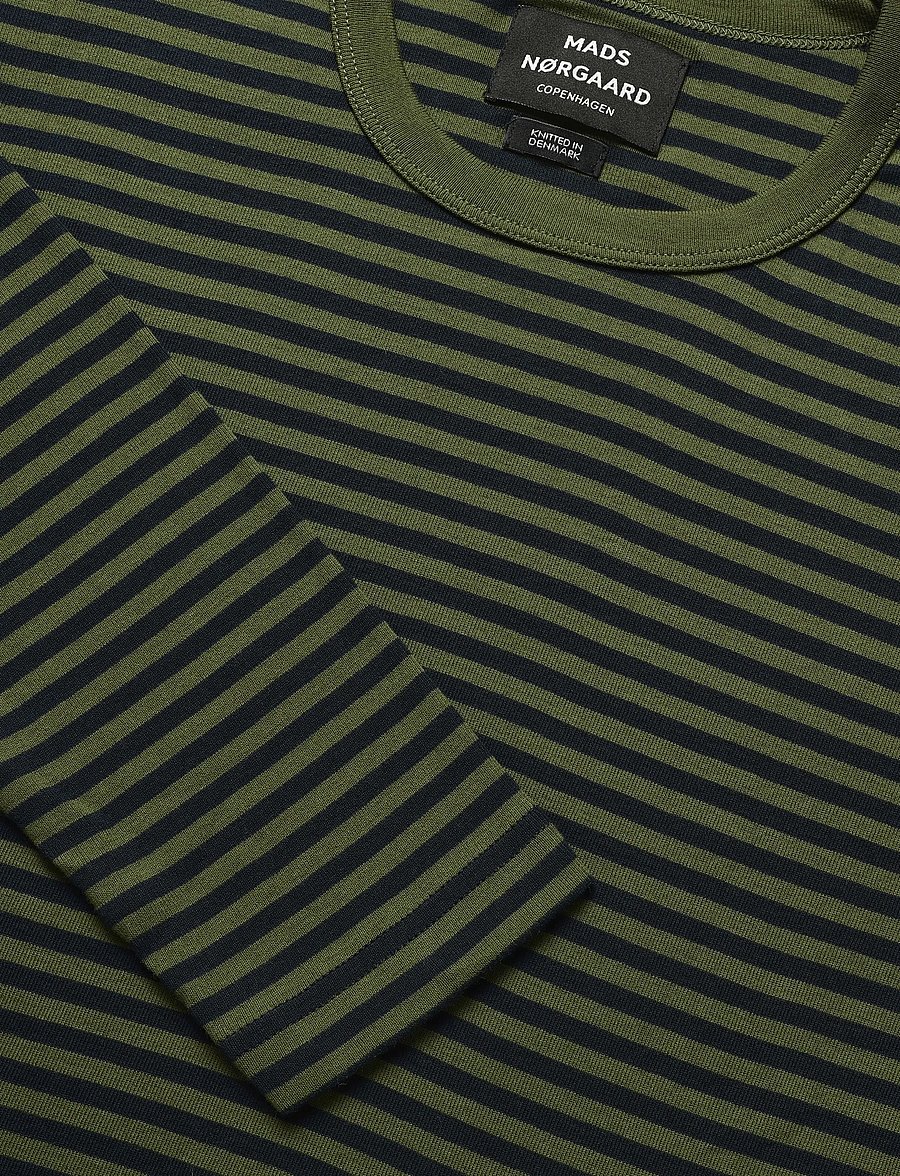 Mads Nørgaard - Duo Rib Tobias Tee LS - langärmelige t-shirts - sky captain/tarmac - 2