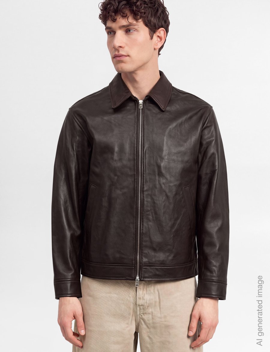Mads Nørgaard - Rider Leather Norton Jacket - sügisjoped - brown - 3