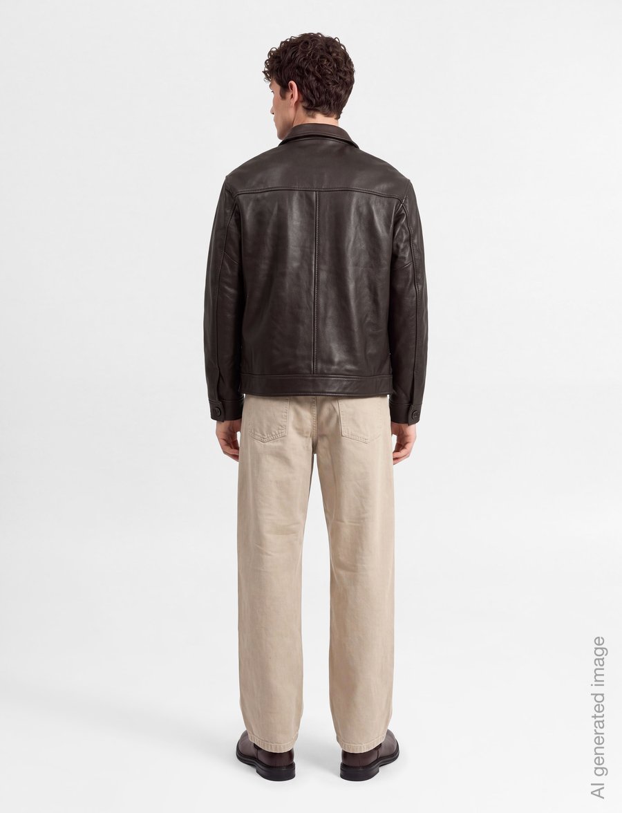 Mads Nørgaard - Rider Leather Norton Jacket - sügisjoped - brown - 4