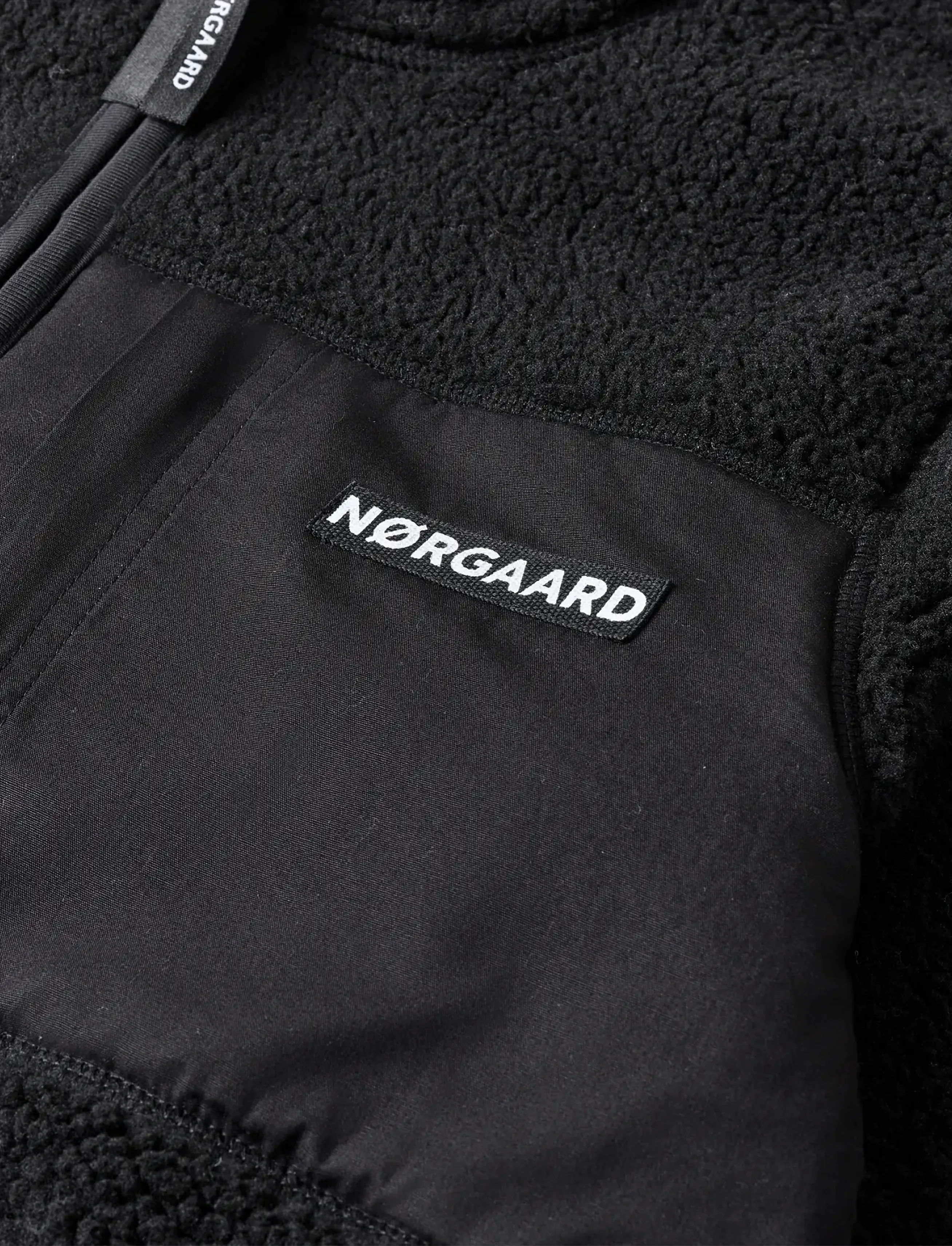 Mads Nørgaard - Teddy Fleece  Jeffo Jacket - fleece jackets - jet black - 1
