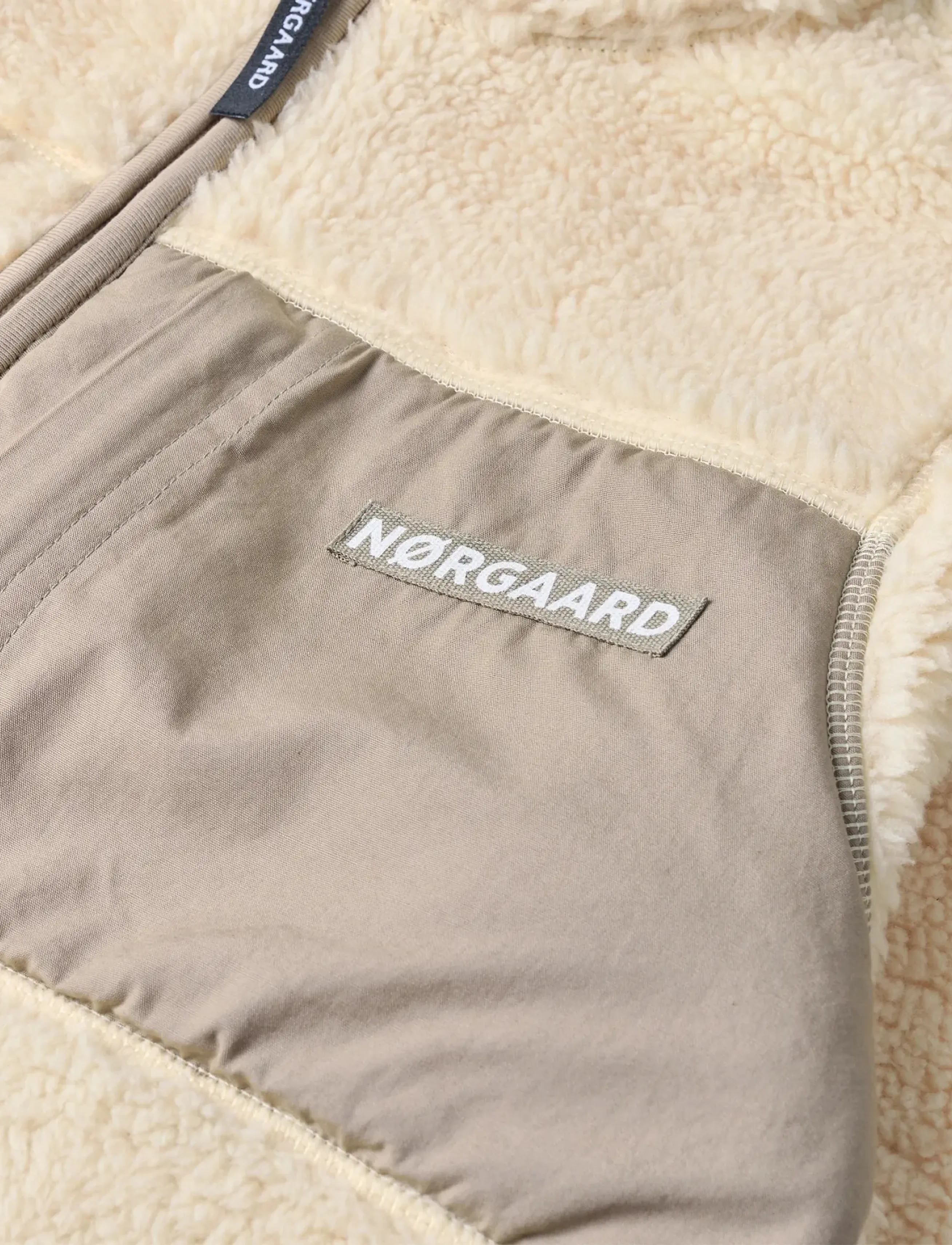 Mads Nørgaard - Teddy Fleece  Jeffo Jacket - fleecejacken - vanilla custard - 1