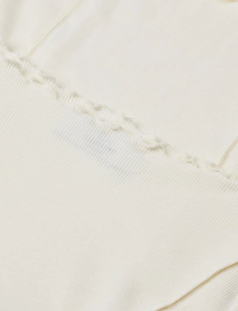 Mads Nørgaard - 2x2 Cotton Siri Top - langärmlige tops - vanilla ice - 1
