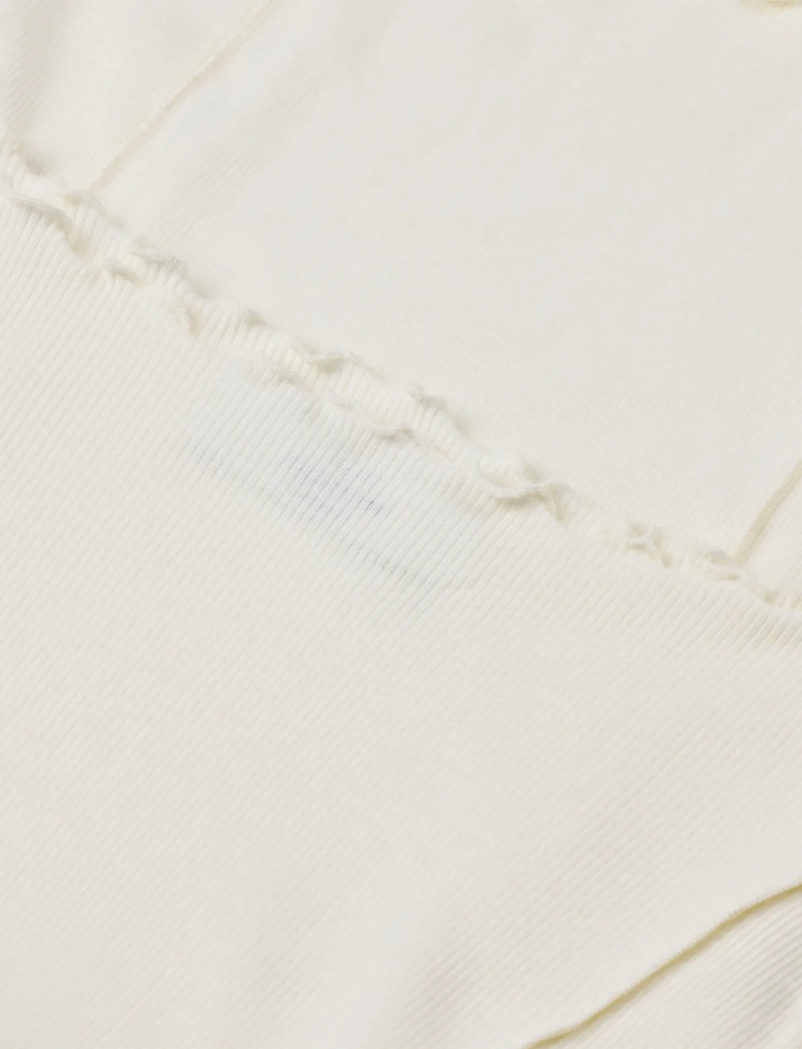 Mads Nørgaard - 2x2 Cotton Siri Top - långärmade toppar - vanilla ice - 1