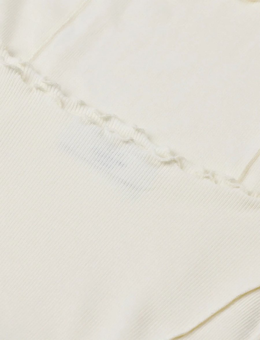 Mads Nørgaard - 2x2 Cotton Siri Top - topy z długimi rękawami - vanilla ice - 1