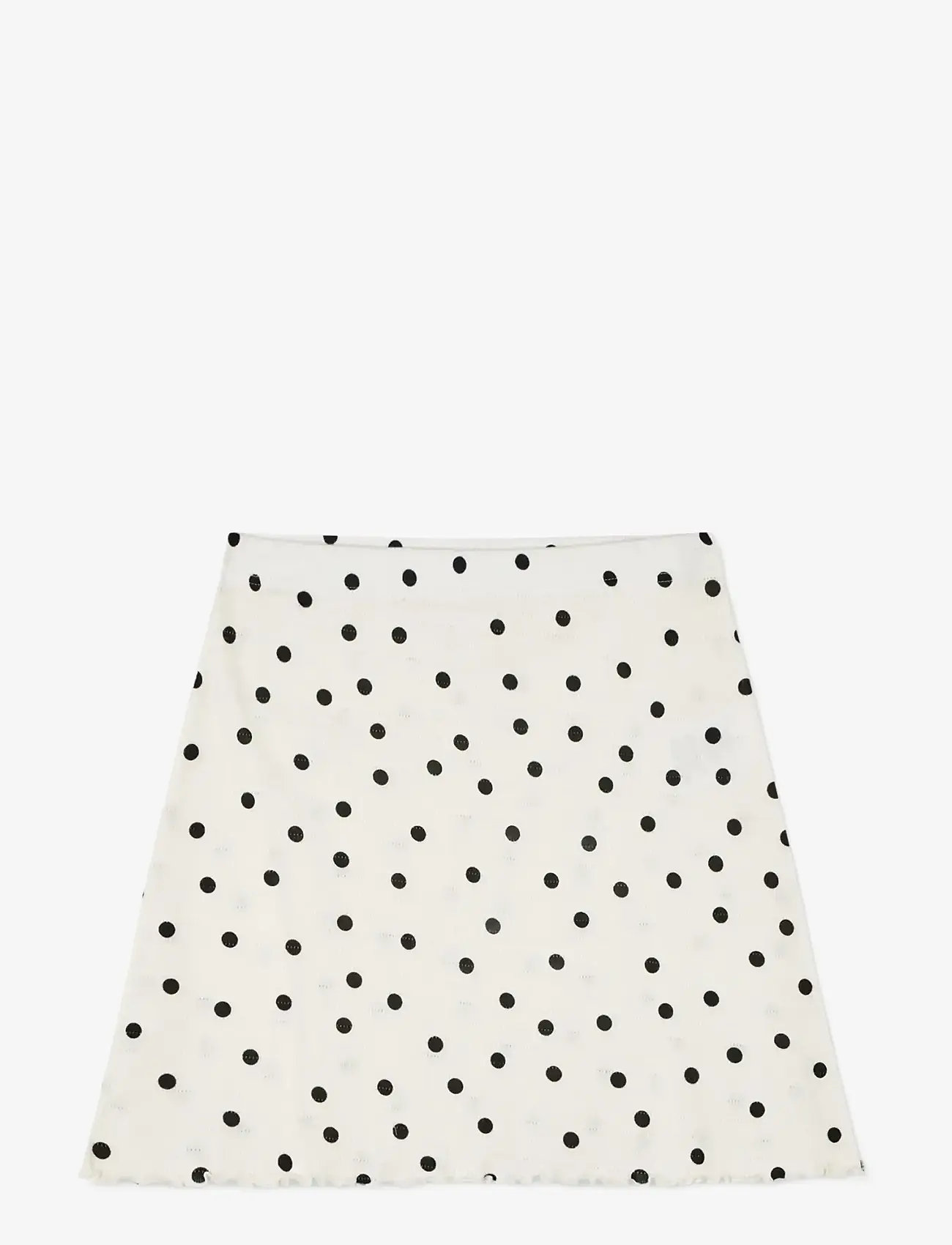 Mads Nørgaard - Pointella Emina Skirt AOP - korte nederdele - dot aop vanilla ice - 0