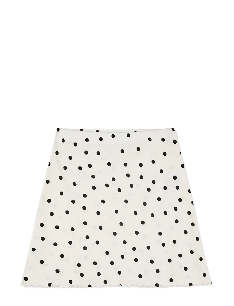 Mads Nørgaard - Pointella Emina Skirt AOP - korte nederdele - dot aop vanilla ice - 0