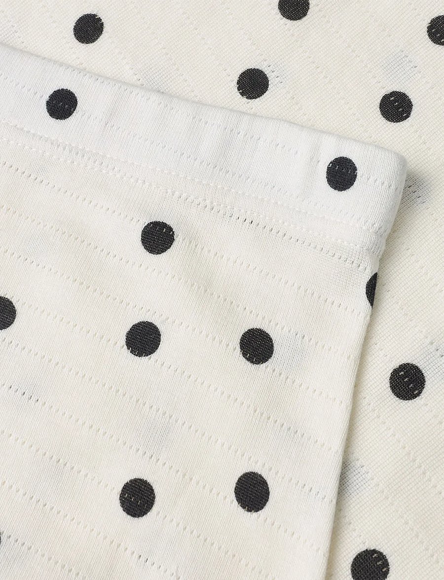 Mads Nørgaard - Pointella Emina Skirt AOP - trumpi sijonai - dot aop vanilla ice - 1