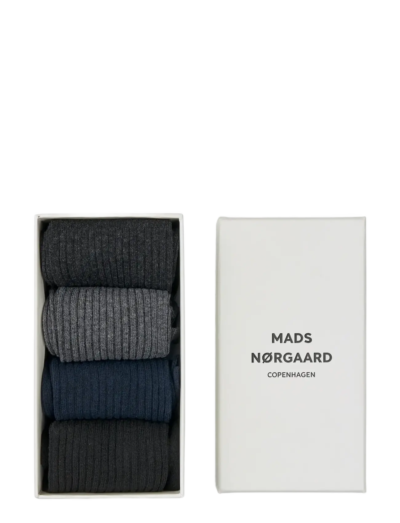Mads Nørgaard Sock Box Anton, One Size, Socks, Mehrfarbig/gemustert - Regular Frauen