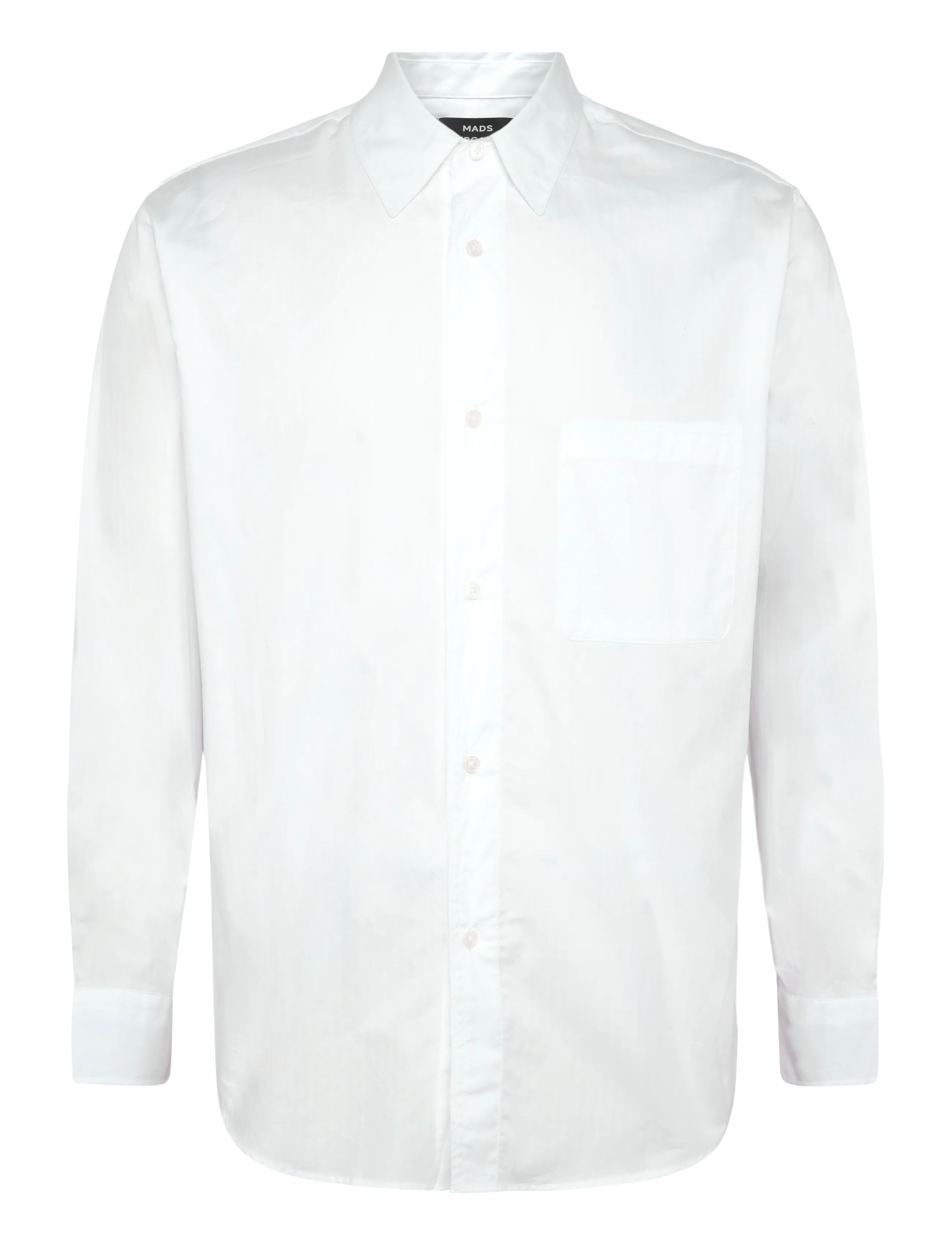 Mads Nørgaard Cotton Soft Marcel Shirt - Skjorter - WHITE / white
