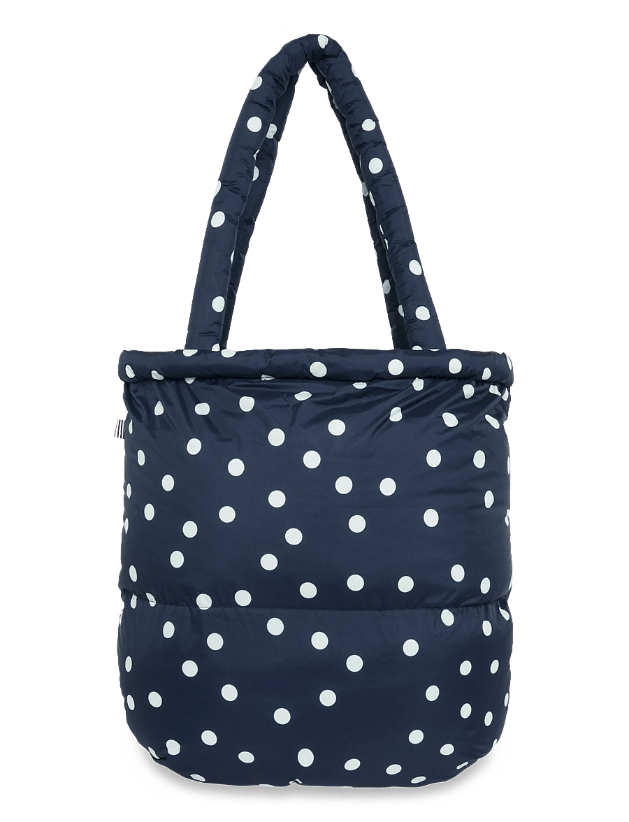 Mads Nørgaard - Light Ripstop Pillow Bag AOP - tote bags - dot aop/sky captain - 1