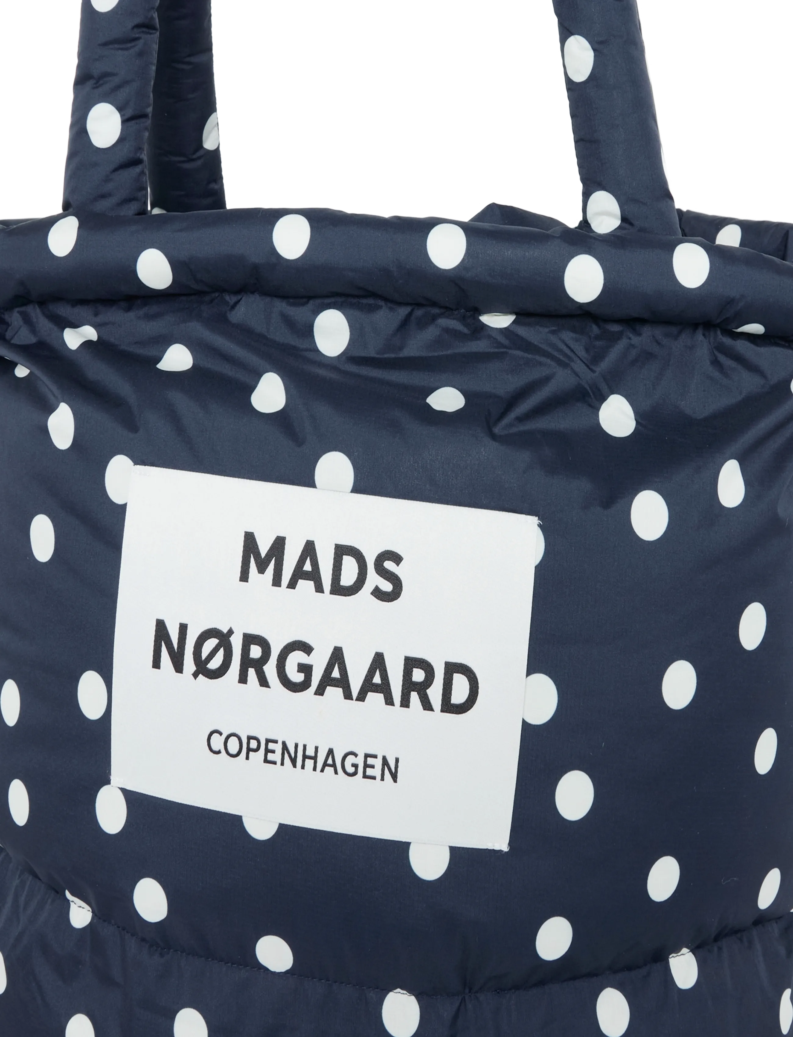 Mads Nørgaard - Light Ripstop Pillow Bag AOP - tote bags - dot aop/sky captain - 2