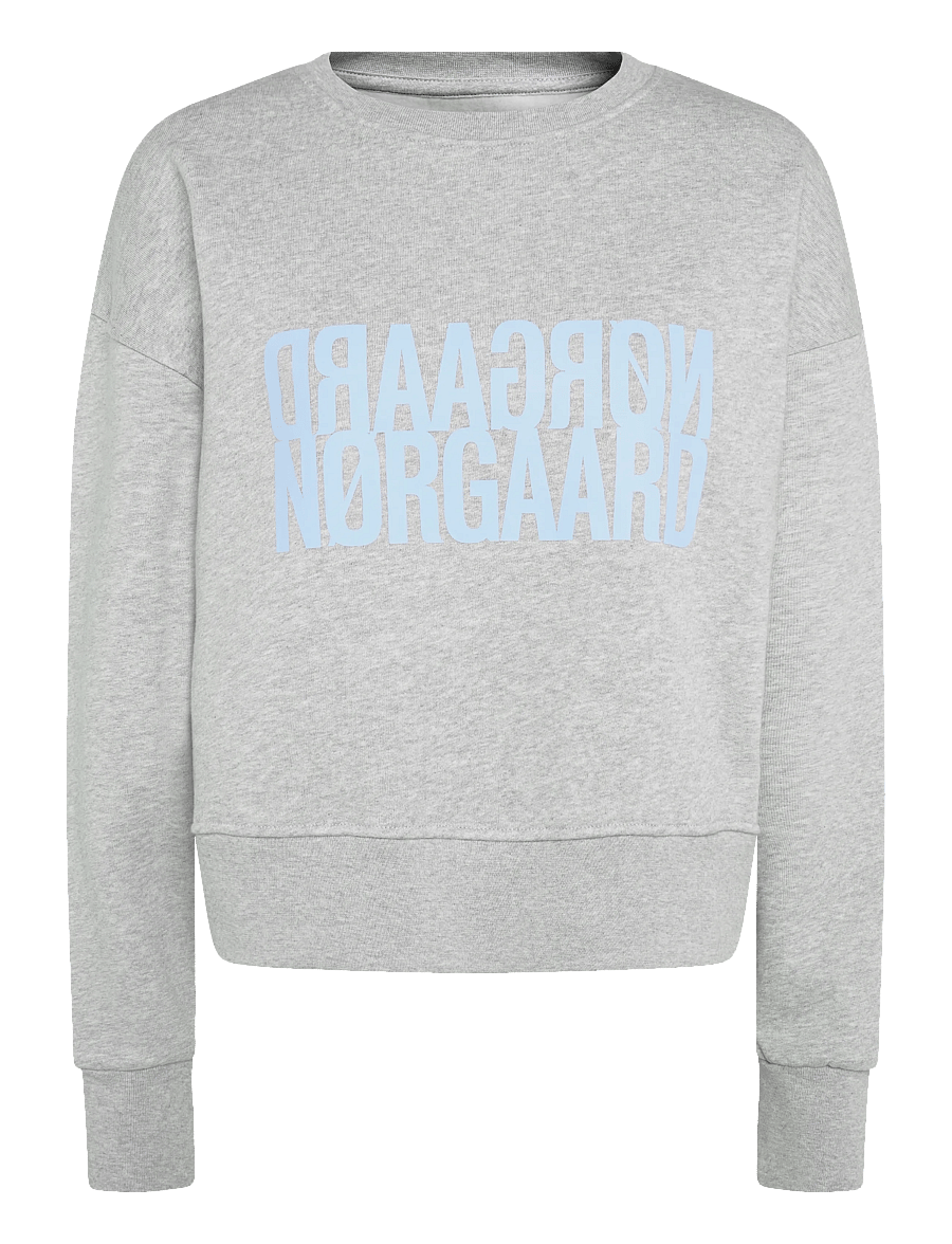 Mads Nørgaard - Original Sweat Tilvina Sweatshirt - modetrender - mid grey melange - 0