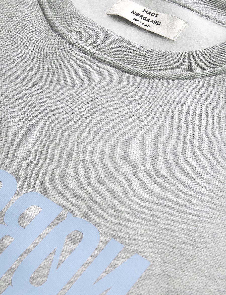 Mads Nørgaard - Original Sweat Tilvina Sweatshirt - modetrender - mid grey melange - 2