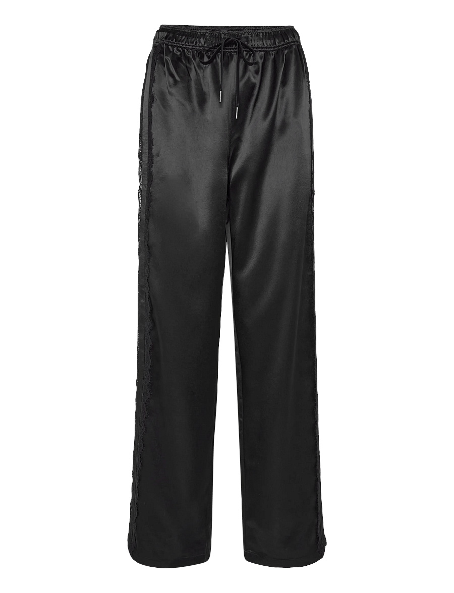 Mads Nørgaard - Viscosa Mie Pants - vida byxor - black - 0
