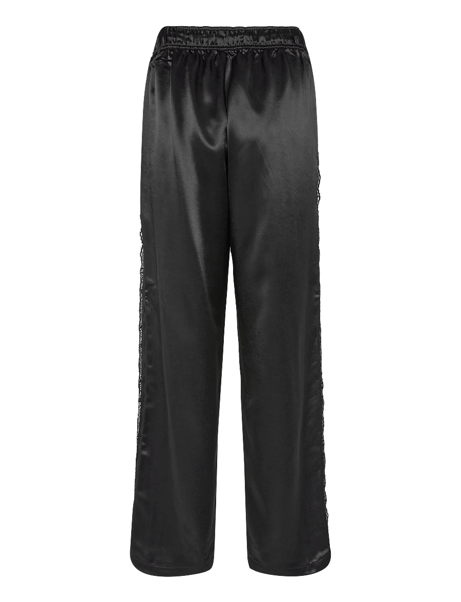 Mads Nørgaard - Viscosa Mie Pants - vida byxor - black - 1