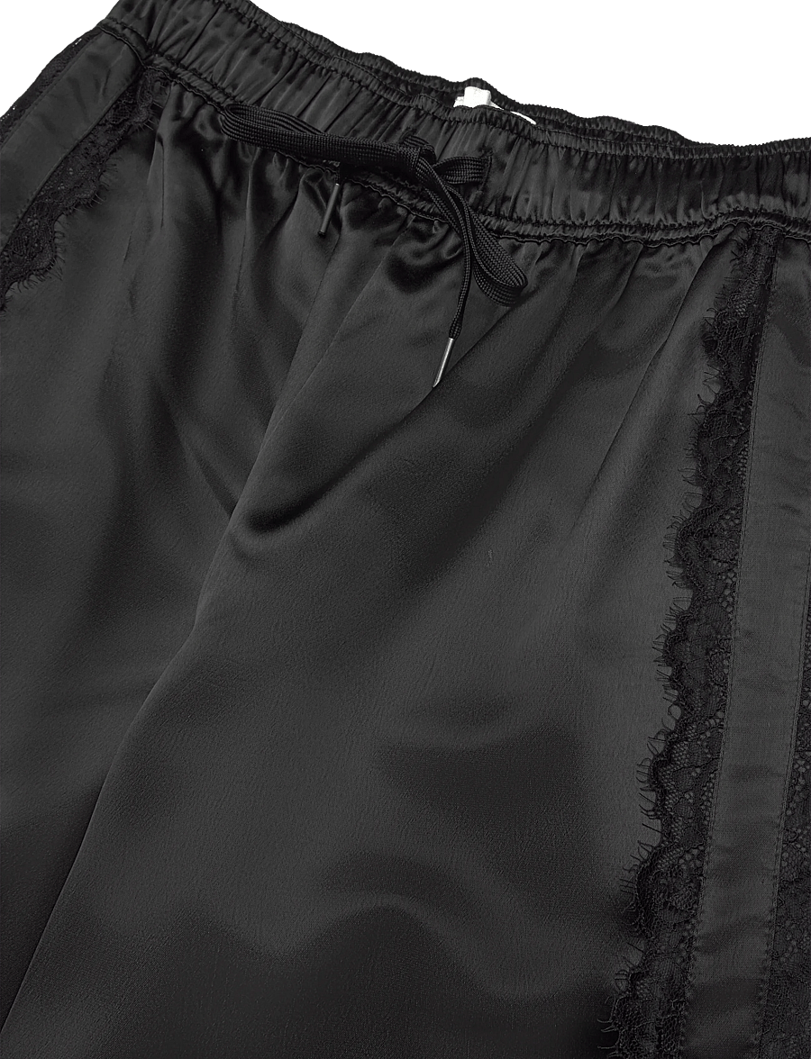 Mads Nørgaard - Viscosa Mie Pants - vida byxor - black - 2