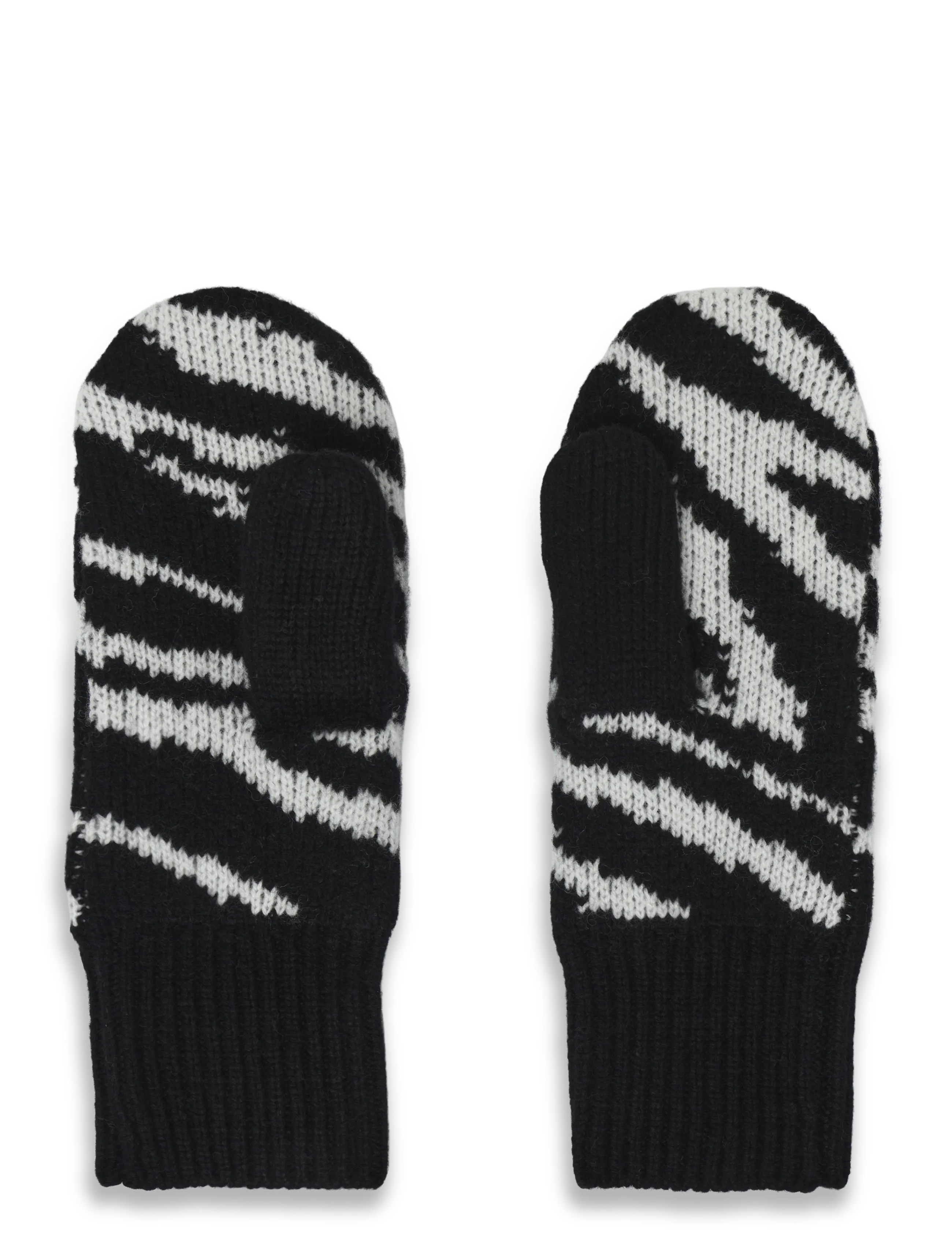 Mads Nørgaard - One Wool Milo Zebra Mitten - mittens - zebra - 1