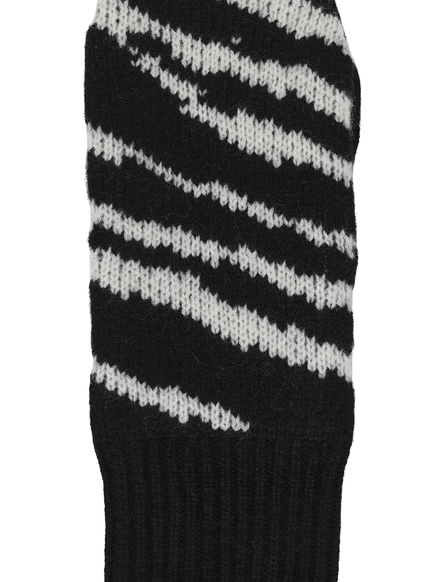 Mads Nørgaard - One Wool Milo Zebra Mitten - fäustlinge - zebra - 2