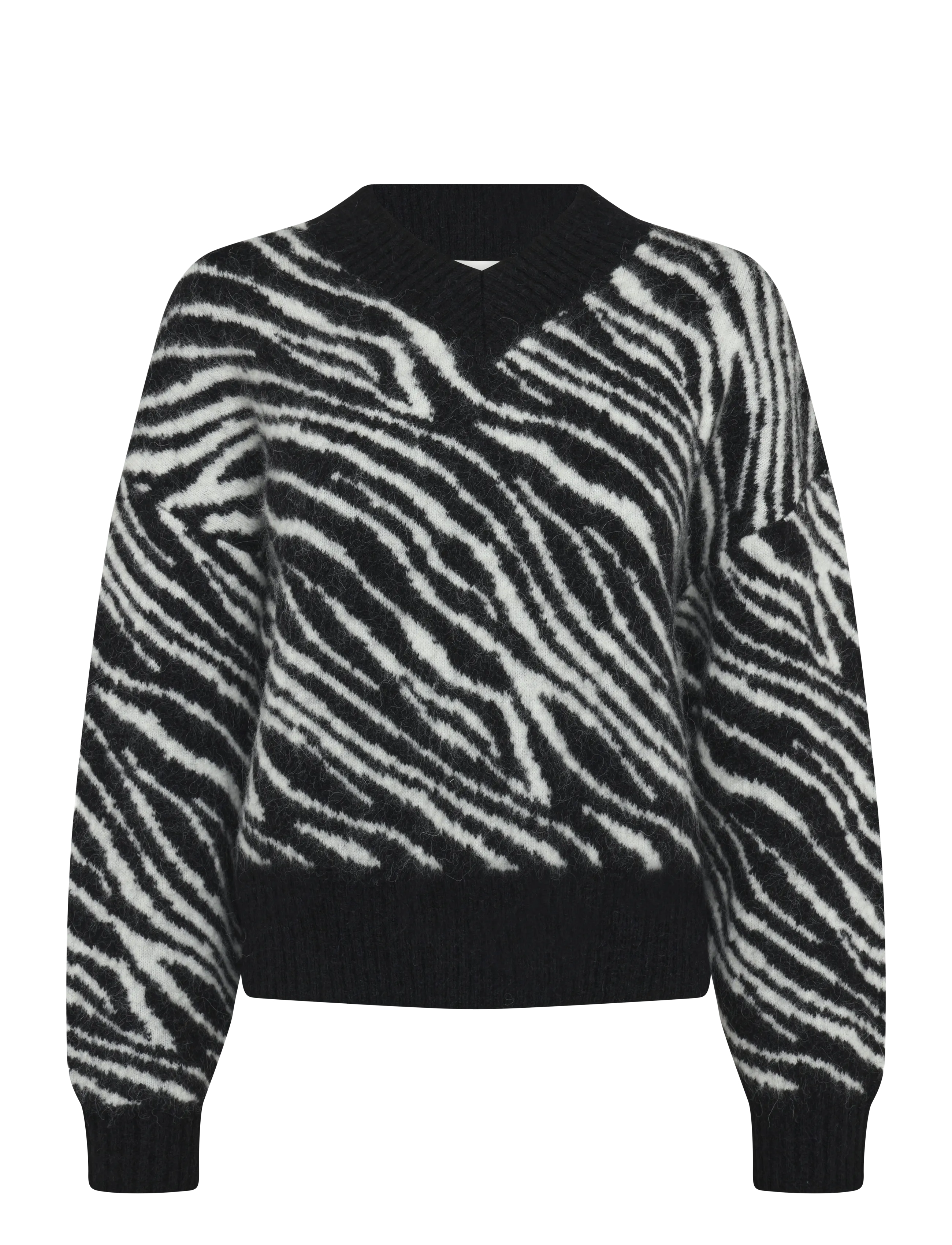 Mads Nørgaard Alpaca Wool Esther Zebra Knit - Kontorskläder - ZEBRA / multi