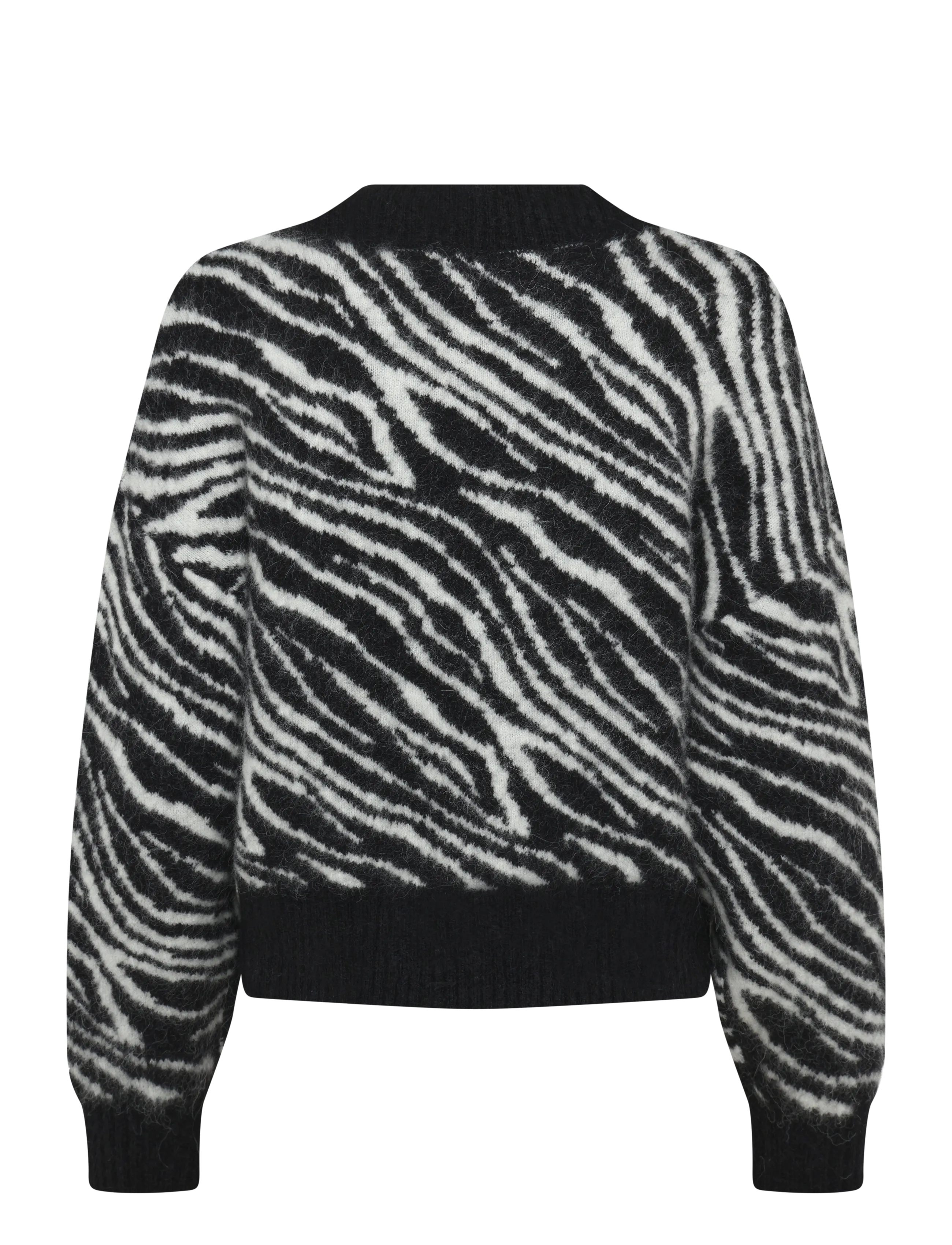 Mads Nørgaard - Alpaca Wool Esther Zebra Knit - stickade tröjor - zebra - 1