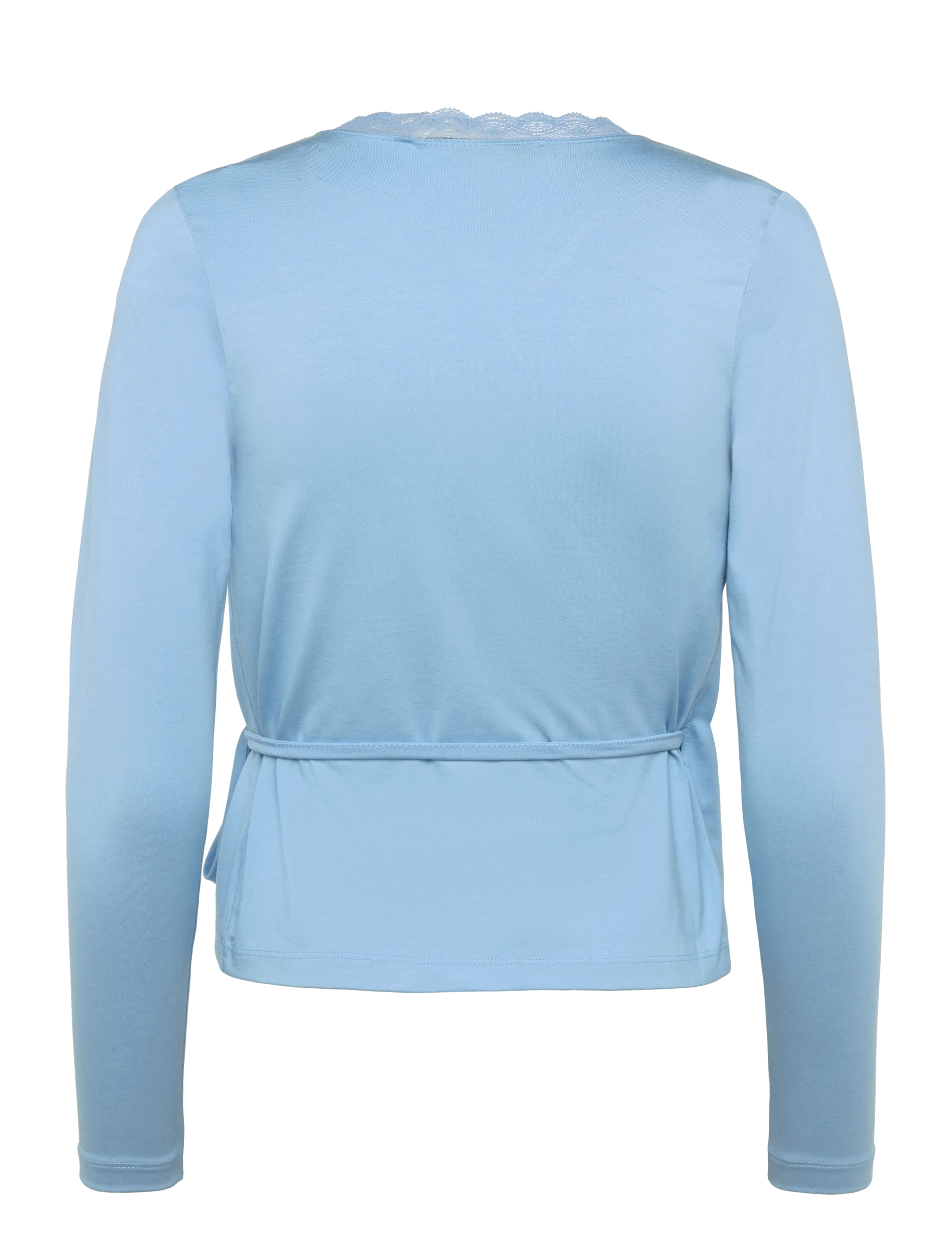 Mads Nørgaard - Modali Susi Top - long-sleeved tops - cerulean - 1