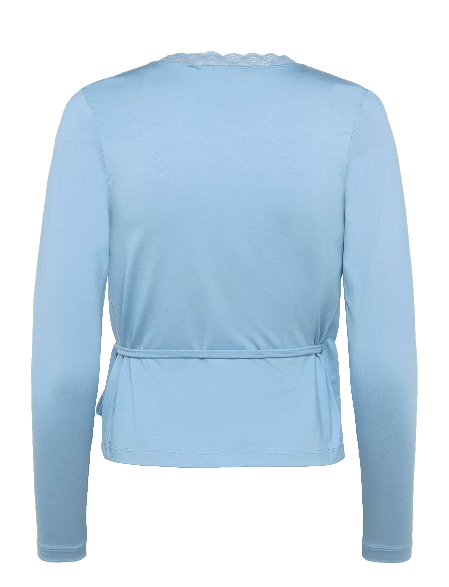 Mads Nørgaard - Modali Susi Top - langärmlige tops - cerulean - 1