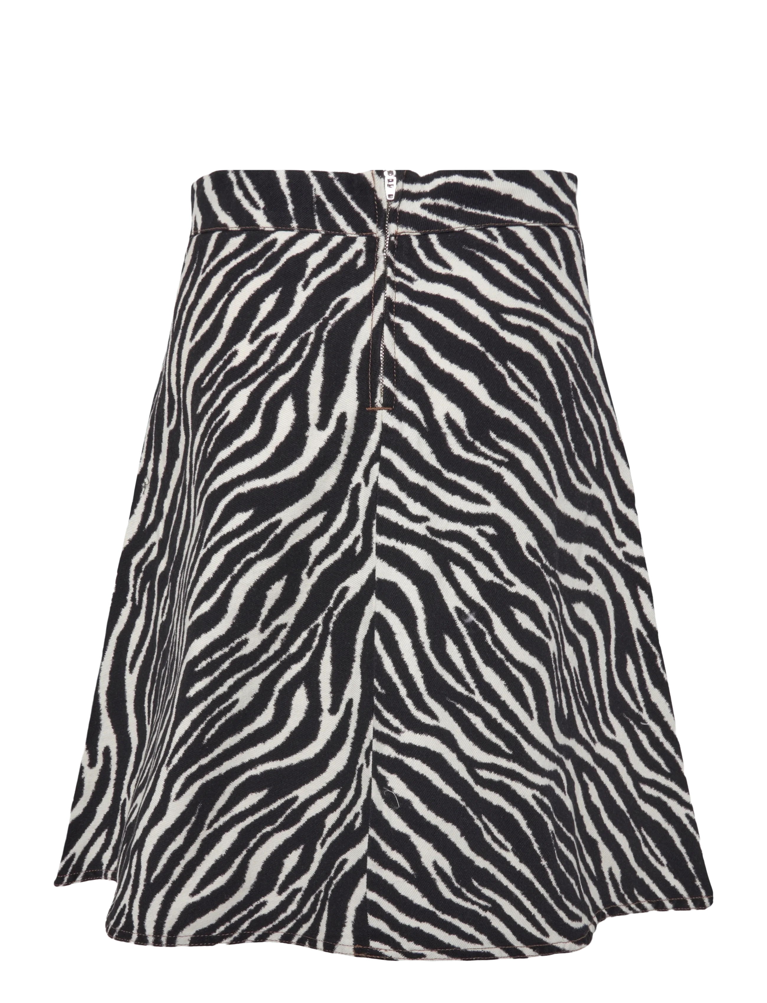 Mads Nørgaard - Mock Twill Stelly AOP Skirt - short skirts - zebra - 1