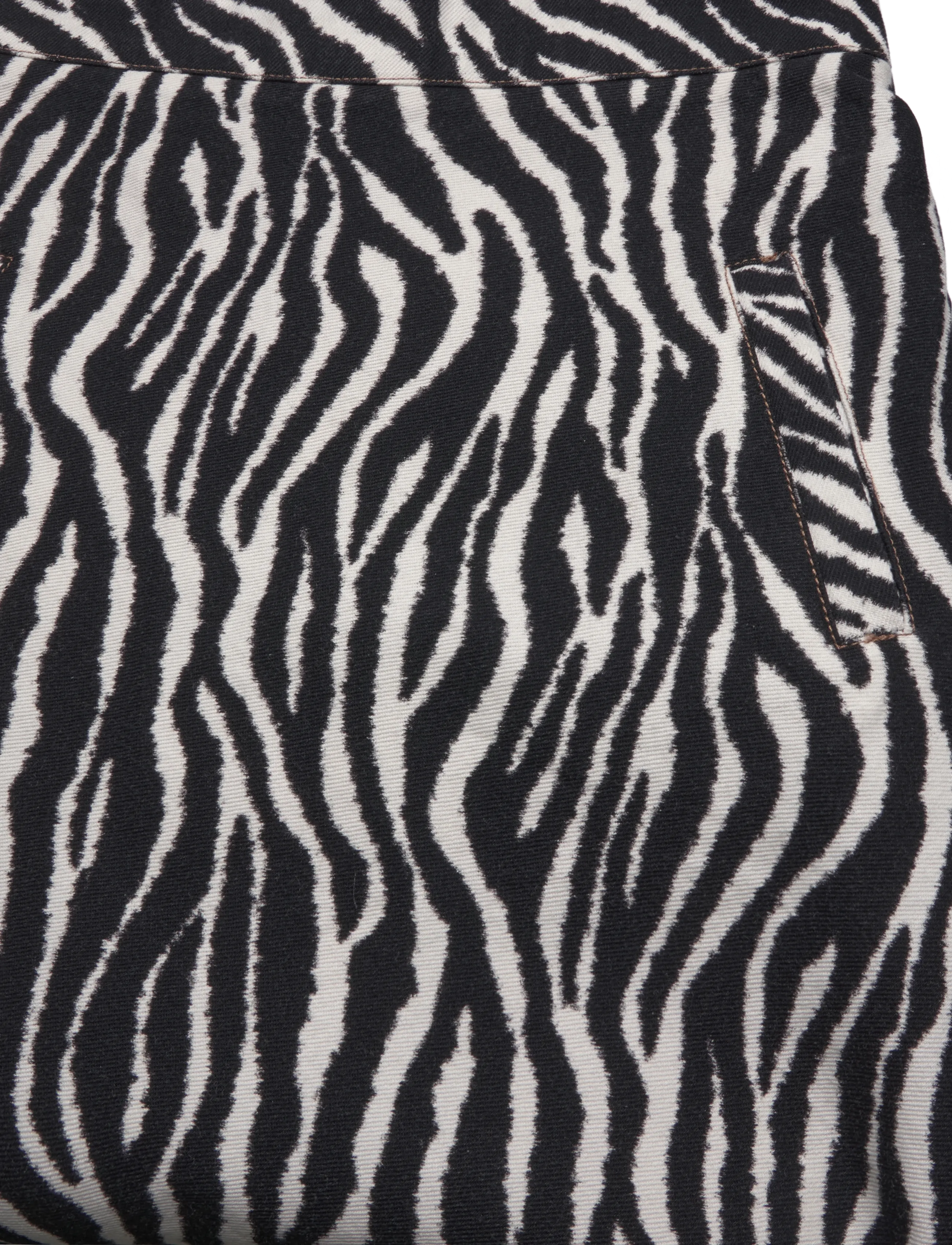 Mads Nørgaard - Mock Twill Stelly AOP Skirt - short skirts - zebra - 2