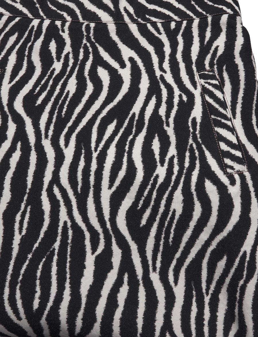Mads Nørgaard - Mock Twill Stelly AOP Skirt - kurze röcke - zebra - 2