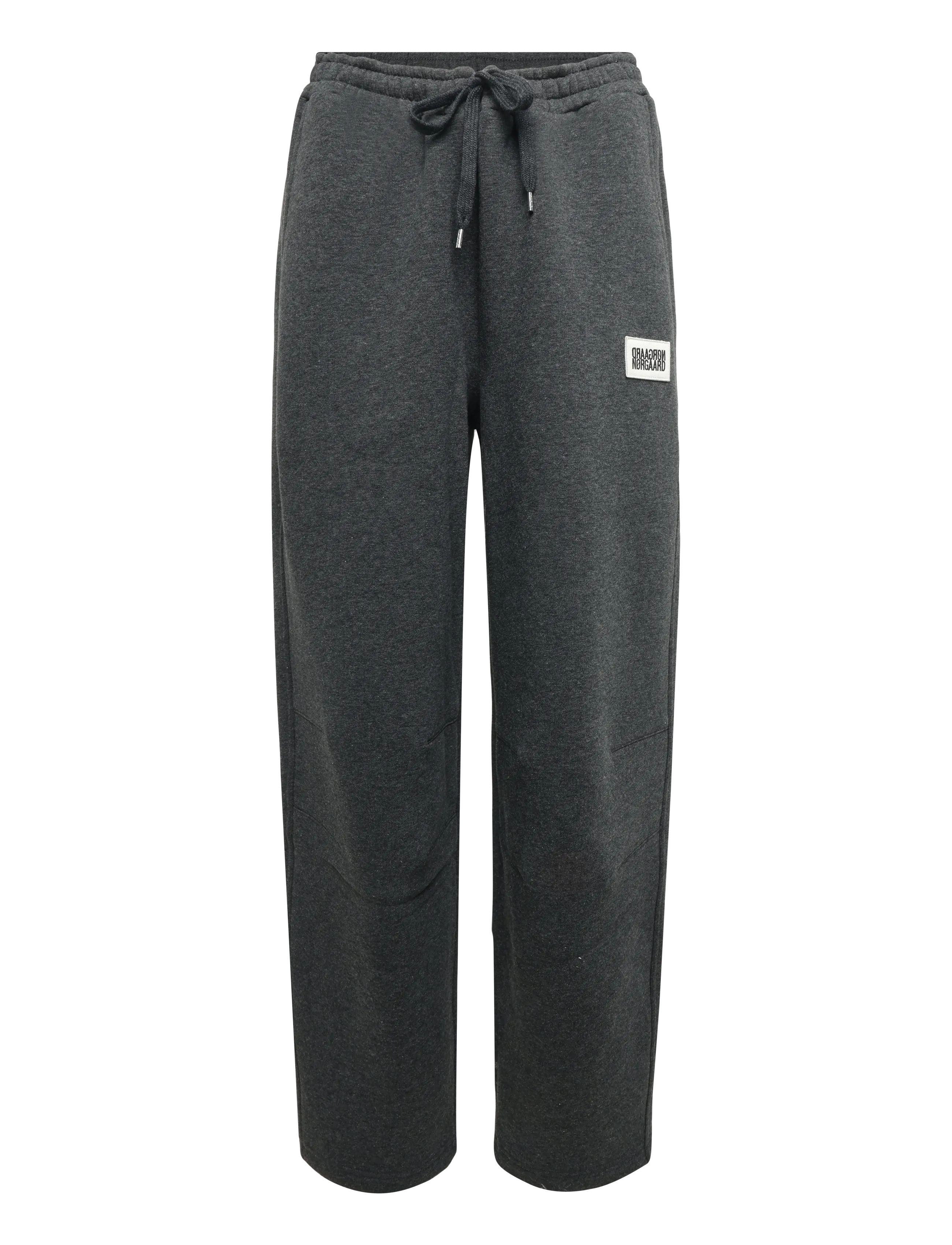 Mads Nørgaard Standard Iggy Sweatpants - Kläder - DARK GREY MELANGE / grey