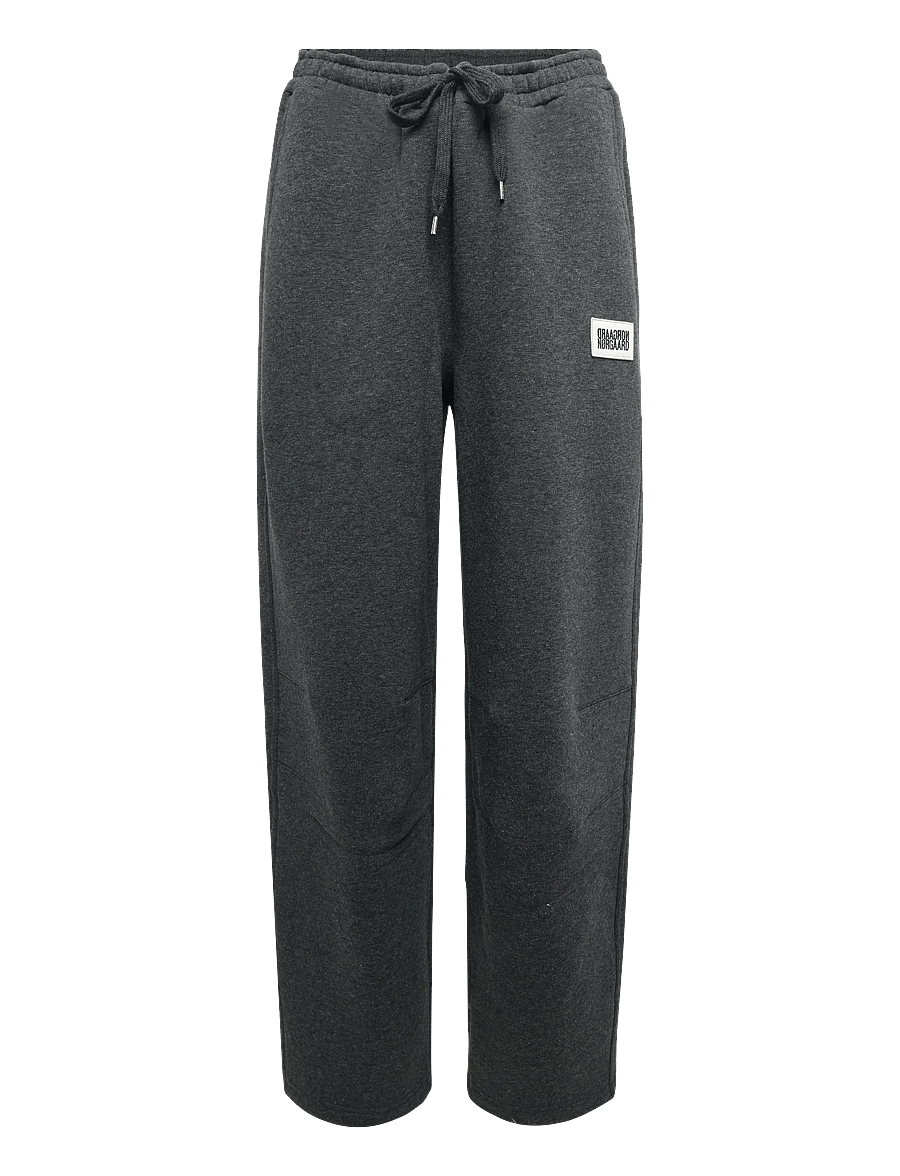 Mads Nørgaard - Standard Iggy Sweatpants - dressipüksid - dark grey melange - 0