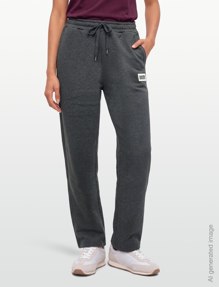 Mads Nørgaard - Standard Iggy Sweatpants - modetrends - dark grey melange - 3