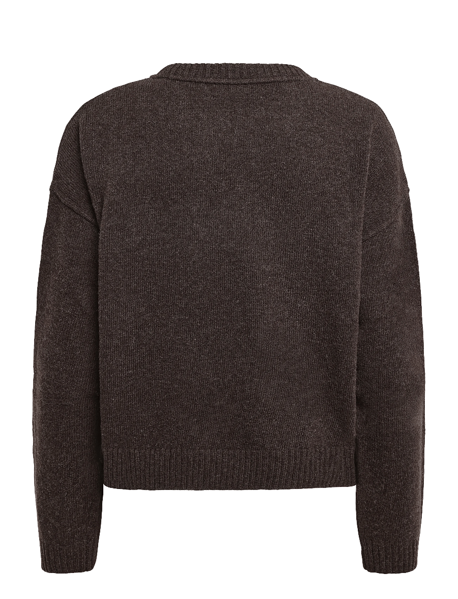 Mads Nørgaard - Yota Knit Tilona Sweater - kampsunid - turkish coffee/phantom - 1