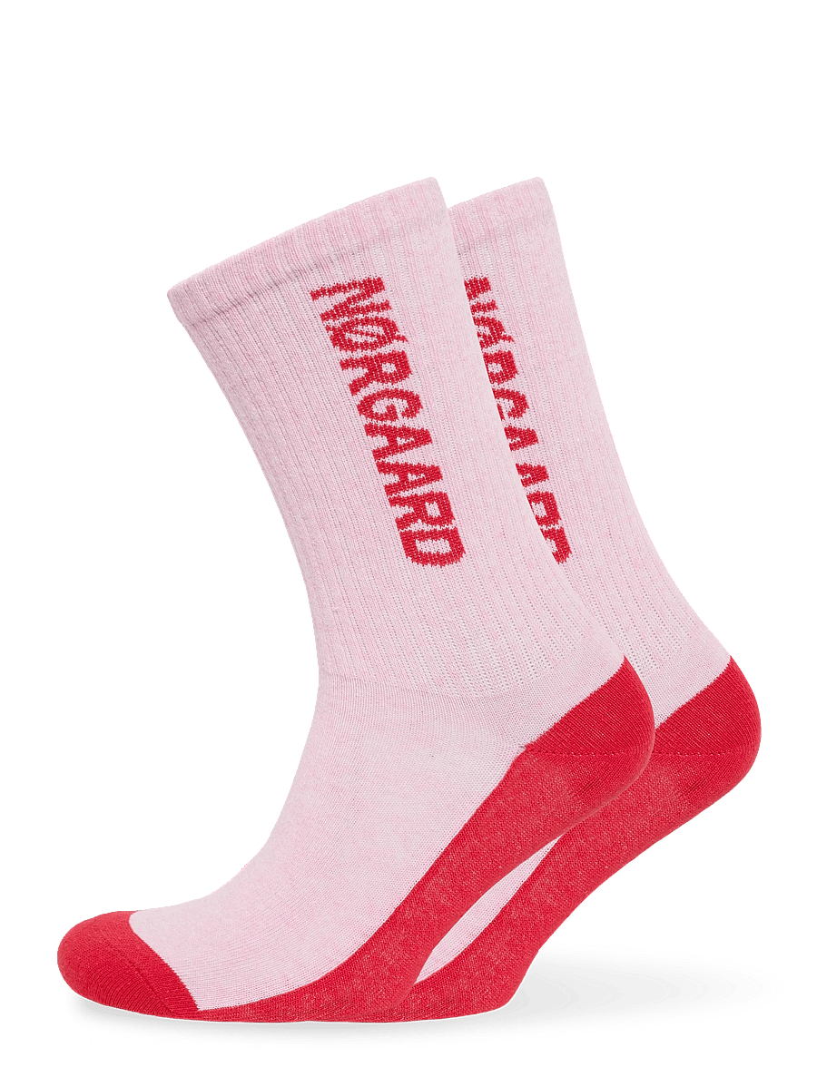 Mads Nørgaard - Logo Stepper Single Sock - klassikalised sokid - fairy tale pink - 0