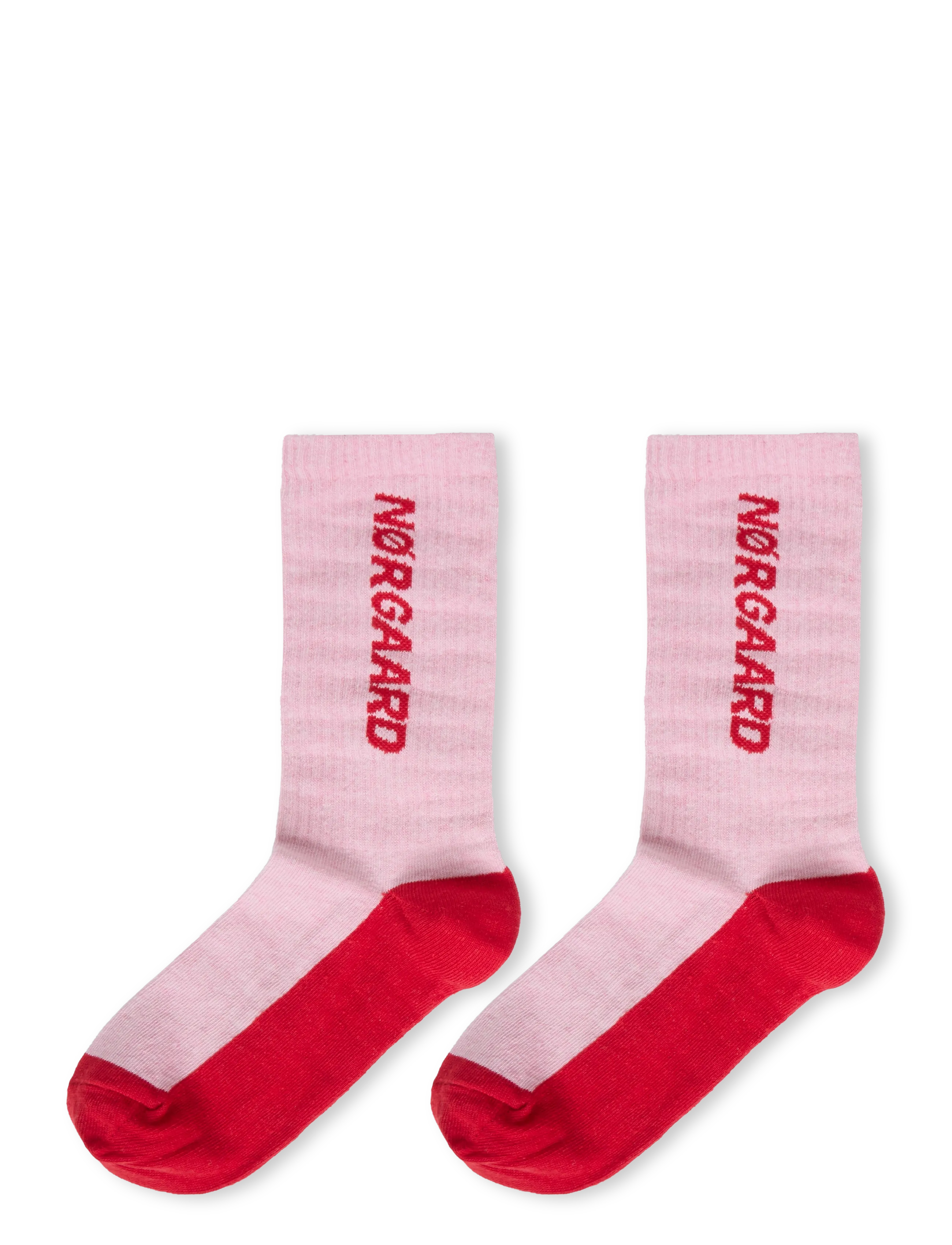 Mads Nørgaard - Logo Stepper Single Sock - klassikalised sokid - fairy tale pink - 1